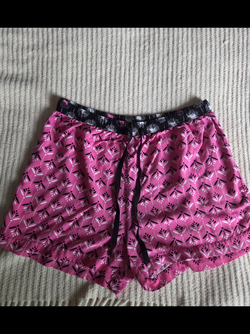 100% Rayon Pajama Shorts | XL Jasmine Rose - Picture 2 of 5